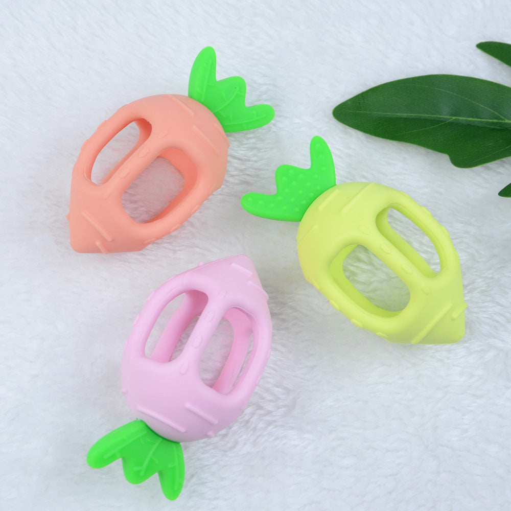 Wholesale 10PCS/PACK Silicone Cute Radish Teether